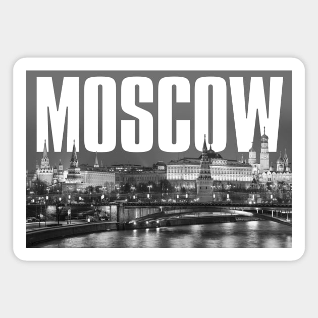 Moscow Cityscape Magnet by PLAYDIGITAL2020